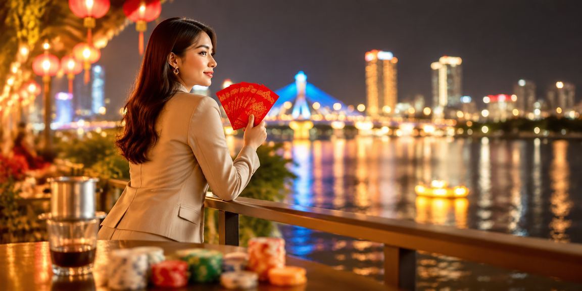 Người chơi tại Đà Nẵng nhận thưởng phong bì đỏ và uống cà phê buổi sáng